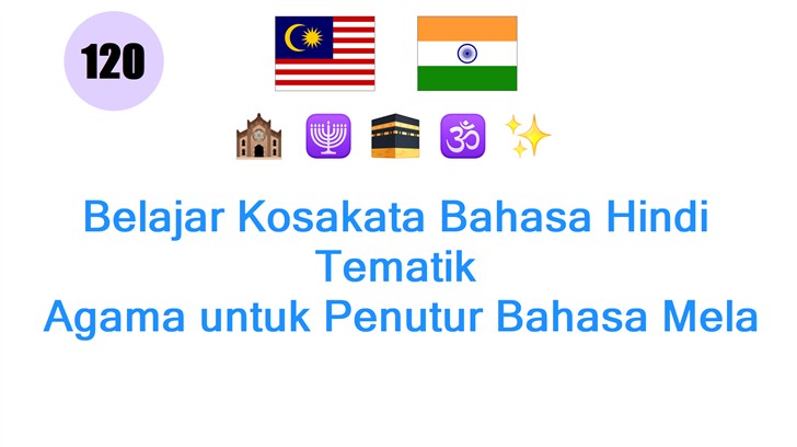 Belajar Kosakata Bahasa Hindi Tematik: Agama untuk Penutur Bahasa Mela